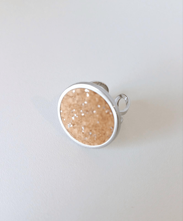 Bague liège "Les Naturelles " couleur argent