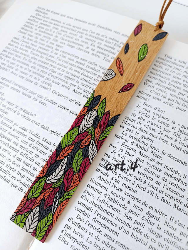 " Les Feuilles " - Marque-pages 