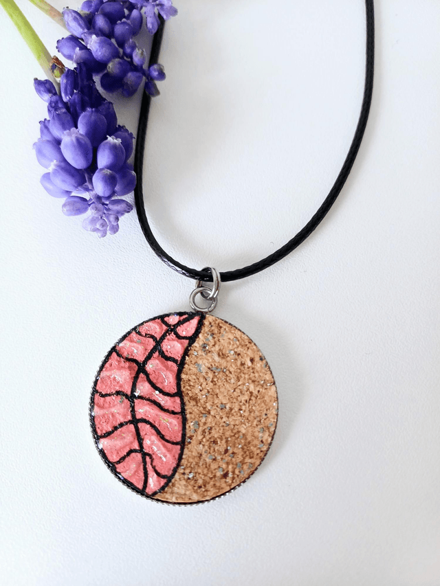 "Les Feuilles" de printemps - collier liège 