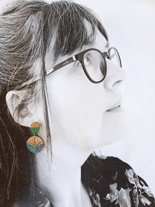 " Les Gatsby " - Boucles d'oreilles liège 