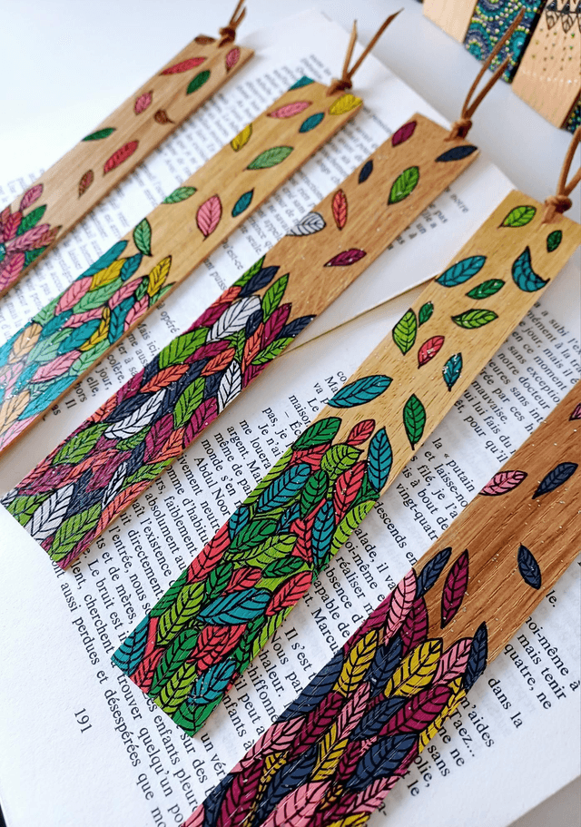 " Les Feuilles " - Marque-pages 