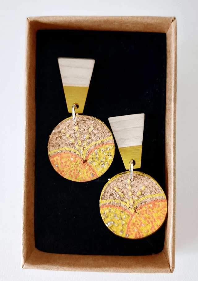 " Les Gatsby "- Boucles d'oreilles liège