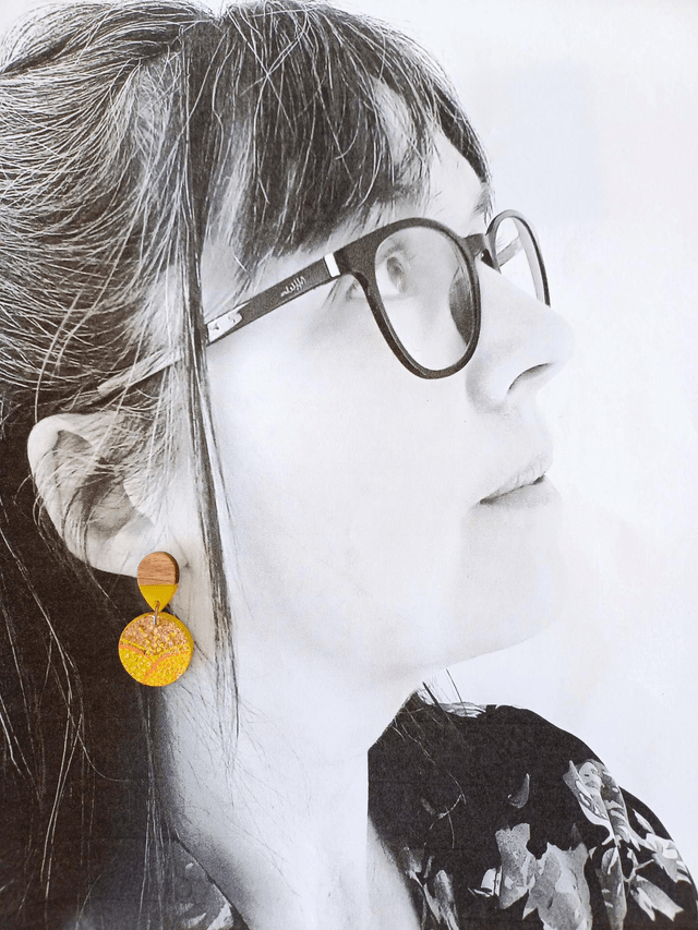 " Les Gatsby "- Boucles d'oreilles liège