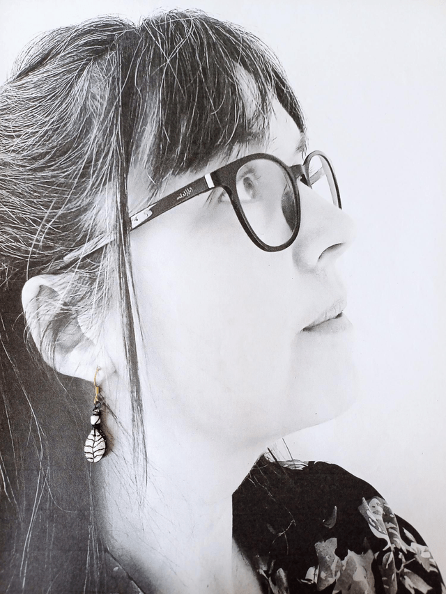 "Les Feuilles" de Printemps - Boucles d'oreilles - graines de potimarron - 
