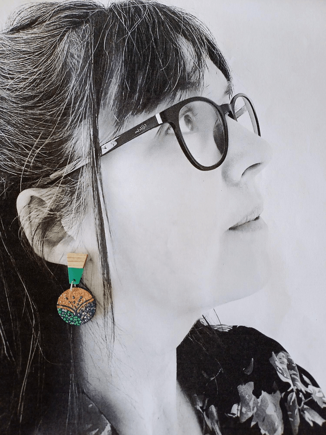 " Les Gatsby " - Boucles d'oreilles liège 