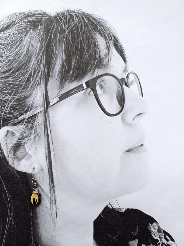 " Les Imaginaires" Boucles d'oreilles - graines de  potimarron 