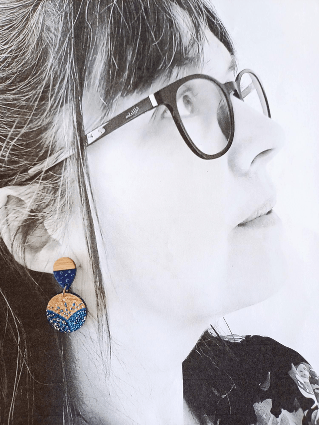 " Les Gatsby " - Boucles d'oreilles liège 